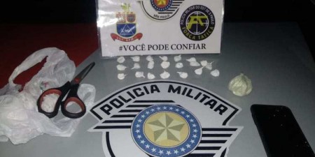Força Tática apreende drogas e prende homem por tráfico em Flórida Paulista