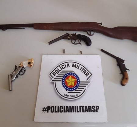 Após atirar em vizinho, homem é preso em flagrante por tentativa de homicídio e posse ilegal de arma de fogo