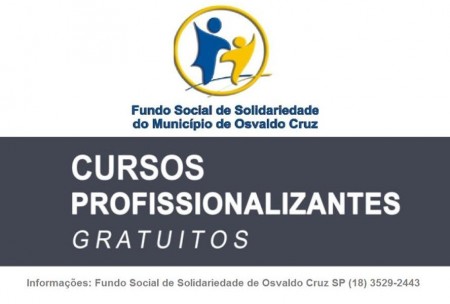 Começam hoje as inscrições para seis cursos profissionalizantes do Fundo Social de Solidariedade de OC 