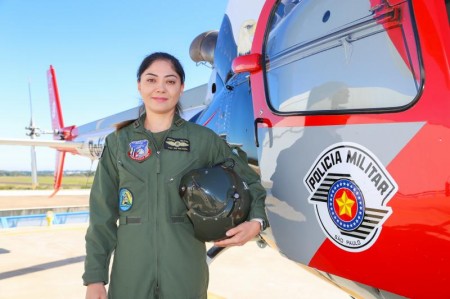 Capitão Mayara no comando do Águia PM