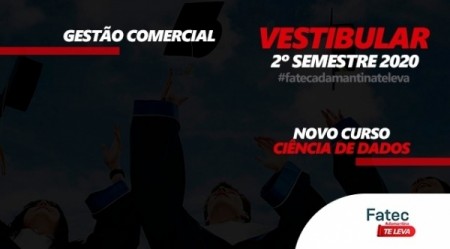 Fatec Adamantina abre as inscrições para o vestibular 2020 - 2º semestre