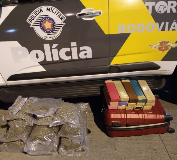 Pol�cia apreende grande quantidade de drogas em Presidente Venceslau