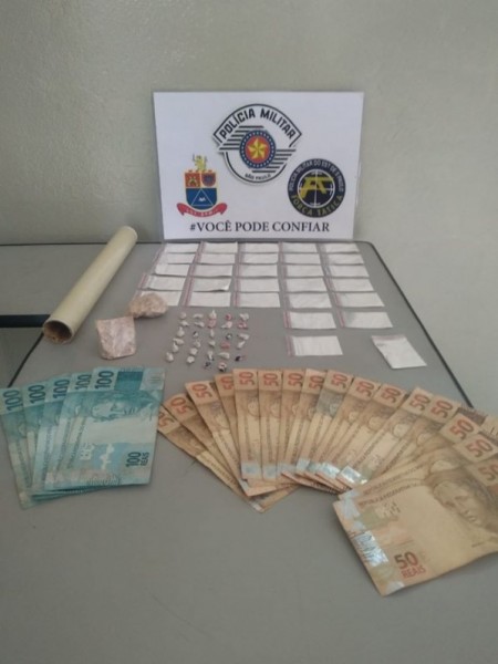 Traficante é preso pela Polícia Militar em Osvaldo Cruz