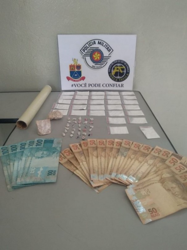 Traficante � preso pela Pol�cia Militar em Osvaldo Cruz