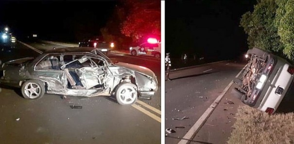 Mulher fica ferida em colis�o envolvendo dois ve�culos na SP-294 em Iacri