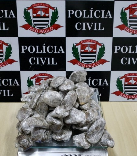 Polícia Civil prende traficante e apreende maconha em um acampamento rural em Paulicéia