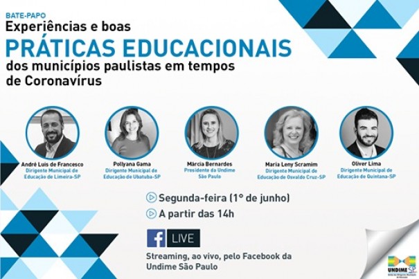 Secretria de Educao de OC participa de live a nvel Estadual sobre educao em tempos de Covid-19