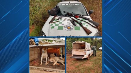 Polícia Militar Ambiental flagra caçadores em Parapuã e prende dois por porte de arma