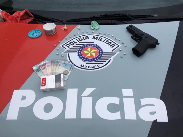 Pol�cia Militar prende mais um traficante em Osvaldo Cruz