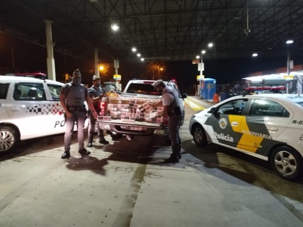 Fiscaliza��o apreende 40 mil ma�os de cigarros contrabandeados do Paraguai em Presidente Venceslau