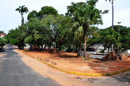 Iniciada a reforma da Praça José Firpo em Lucélia