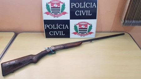 Polícia Civil apreende arma de fogo em Osvaldo Cruz