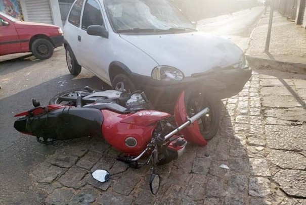 Motoqueiro fica ferido em acidente em Tup
