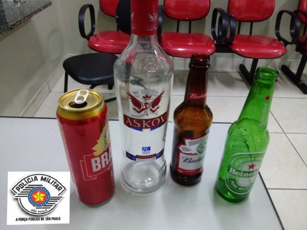 Polcia Militar recebe denncia de festa que fornecia bebida alcolica para menores em OC