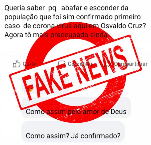 Fake News: Osvaldo Cruz no tem casos confirmados de Covid-19 