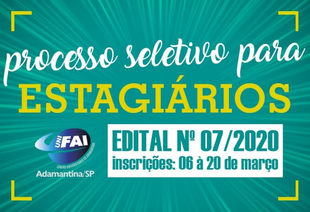 UniFAI abre inscries de processo seletivo para estagirios at o dia 20