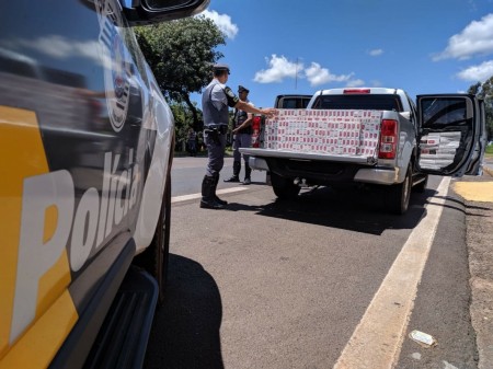 Caminhonete com carga de cigarros do Paraguai é apreendida na Rodovia Assis Chateaubriand