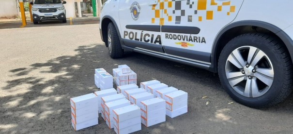 Pol�cia Rodovi�ria apreende quase 60 celulares contrabandeados em porta-malas de ve�culo em Tupi Paulista