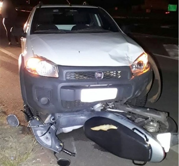 Motociclista fica ferido em acidente na SP-294 em Tup�