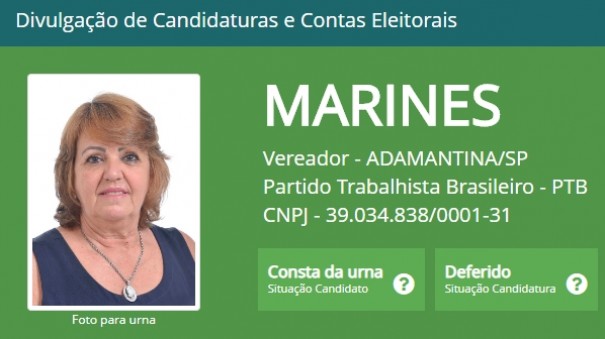 Candidata a vereadora pelo PTB em Adamantina no recebeu nenhum voto