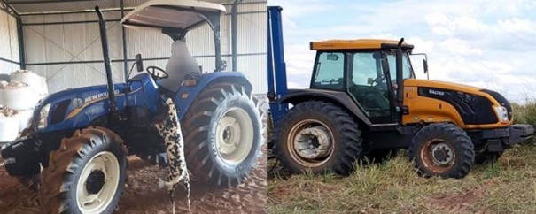Tratores s�o furtados de propriedade rural de Iacri