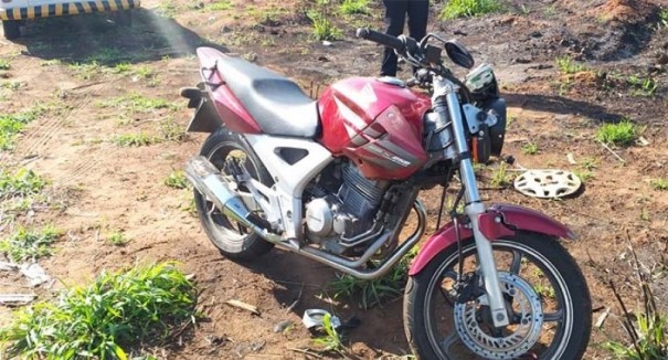 Motoqueiro sofre ferimentos em acidente na Vicinal Tup - Bastos