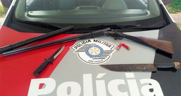 Comerciante � preso por porte ilegal de arma de fogo em distrito de Rancharia