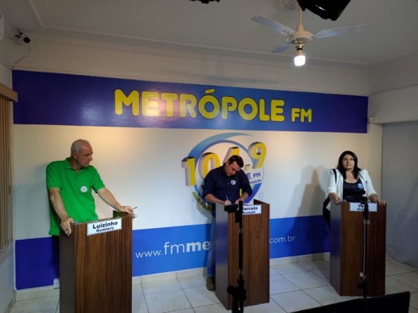 Metrpole FM realizou o primeiro debate entre os candidatos a prefeito de Osvaldo Cruz