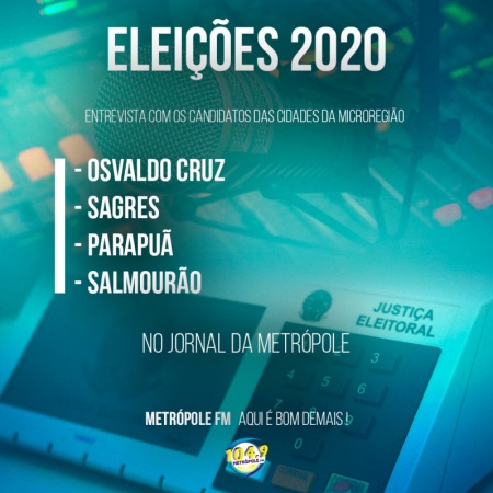 Programação de entrevistas com candidatos a prefeito de OC seguem nesta quinta-feira