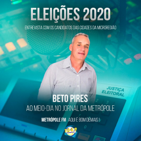 Metrópole FM realiza entrevistas com candidatos a prefeito de Sagres