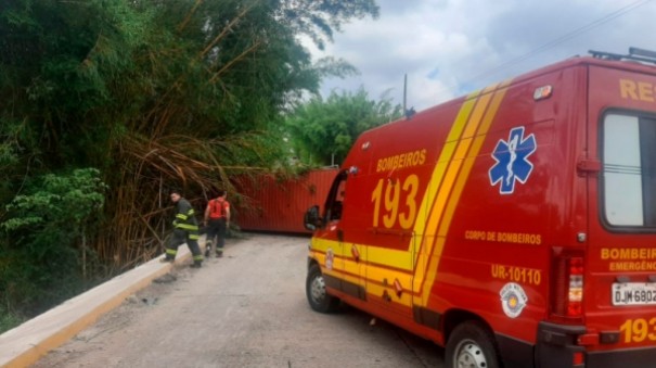 Cont�iner se desprende, se arrasta sobre ponte e interrompe tr�nsito em rodovia da regi�o