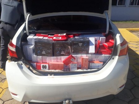 Com apoio do Helicóptero Águia, produtos eletrônicos sem documentação fiscal avaliados em R$ 200 mil são apreendidos em Anhumas