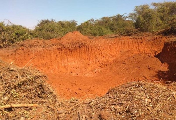 Polcia Ambiental constata degradao em rea de preservao em Bastos