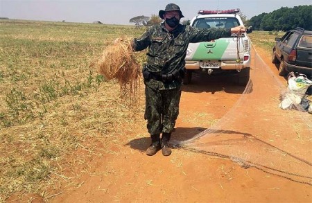 Pescadores são flagrados com petrechos não permitidos em propriedade de Iacri