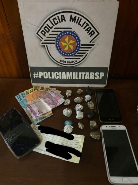 Polícia Militar prende em flagrante homem por tráfico de drogas, em Tupi Paulista