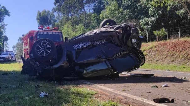 M�e e filha ficam feridas em acidente registrado na Vicinnal que liga Osvaldo Cruz a Sagres