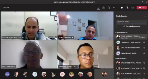 Etec Amim Jundi realiza mesa-redonda sobre Imposto de Renda