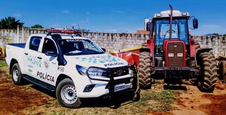 Trator furtado no Estado do Paraná é localizado no distrito de Planalto do Sul