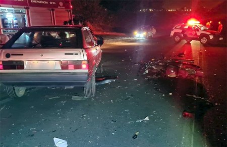 Motociclista se fere gravemente em acidente na Vicinal Tupã - Juliânia