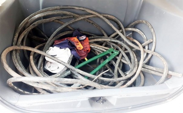 PM de Bastos recupera 50 kg de fios de cobre que haviam sido furtados