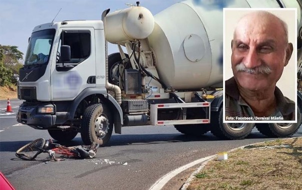 Morre ciclista v�tima de acidente ocorrido em trevo da SP-294, em Tup�