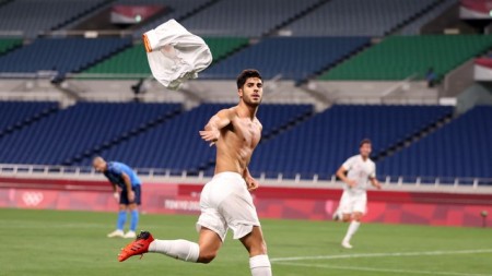 Asensio marca na prorrogação, Espanha vence Japão e disputará ouro com o Brasil