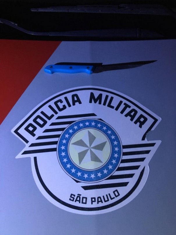 Pol�cia Militar prende homem em flagrante por amea�a e agress�o, em Osvaldo Cruz