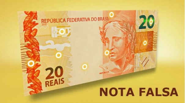 Pol�cia Militar apreende nota falsa, em Osvaldo Cruz