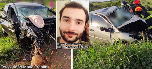 Dois homens morrem em acidente na SP-457; Um dos carros havia sido furtado em Bastos