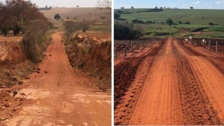 Mariápolis faz melhorias em trecho crítico da estrada que liga Mourão/Flórida Paulista