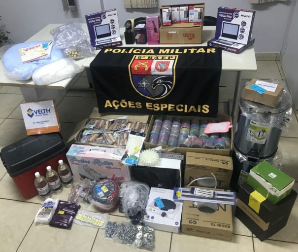 Pol�cia Militar recupera mercadorias avaliadas em R$ 10 mil que haviam sido roubadas em Presidente Prudente