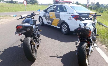 Polícia Rodoviária aplica 9 multas em motoqueiros por infrações de trânsito e direção perigosa