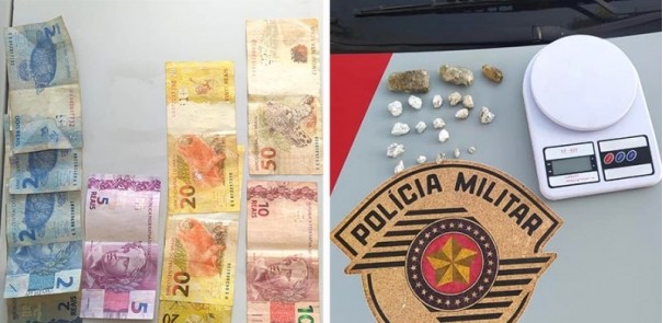 Indivduo  preso acusado de trfico de drogas em Bastos