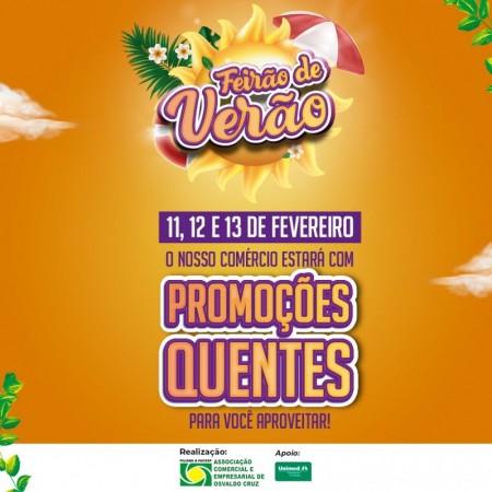 Associação Comercial e Empresarial de Osvaldo Cruz realiza mais um 'Feirão de Verão'